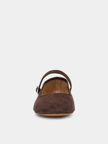 Кожаные балетки Steve Madden коричневые