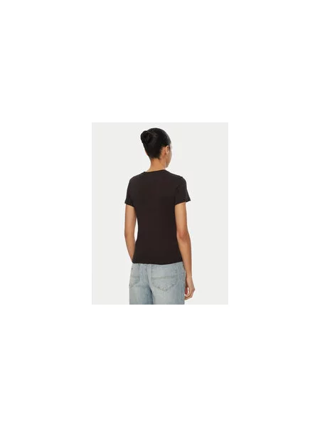 Tommy Jeans Marškinėliai Essential Slim Fit juoda