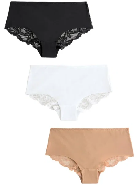 Next Hipster gaćice bež / crna bijela