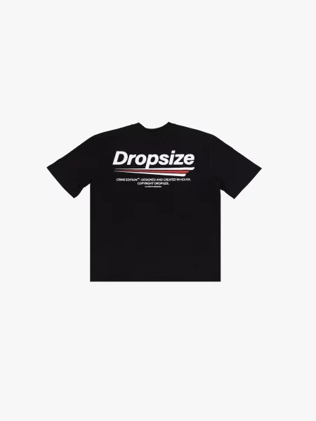 Dropsize Tričko krvavo červená / čierna biela