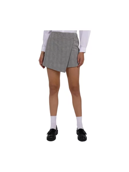 Spódnica-szorty Naf Naf w kratkę szare