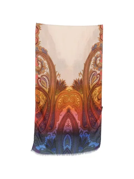 Κασκόλ Etro με σχέδιο paisley κόκκινο