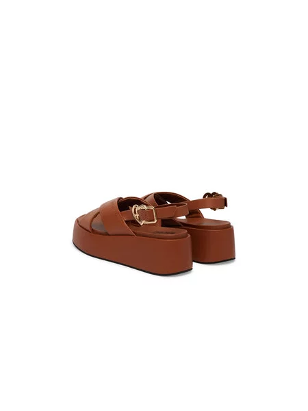 Sandali LOVE MOSCHINO rjava