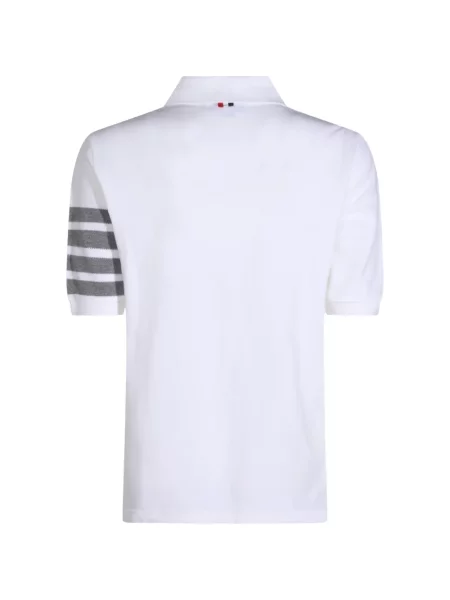 Tricou polo Thom Browne alb