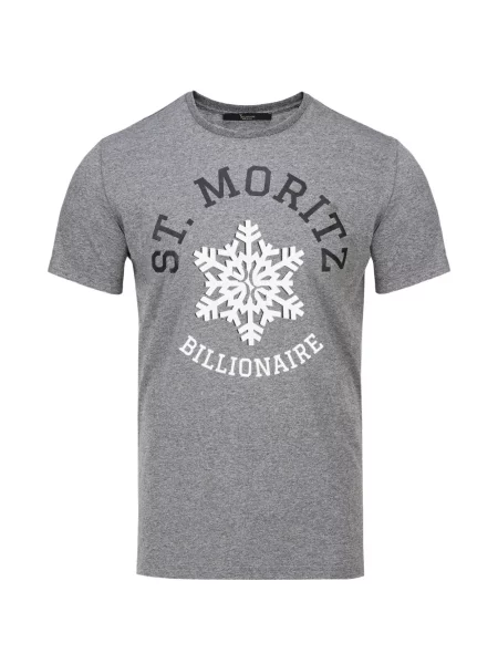 Tricou Billionaire cu imagine gri