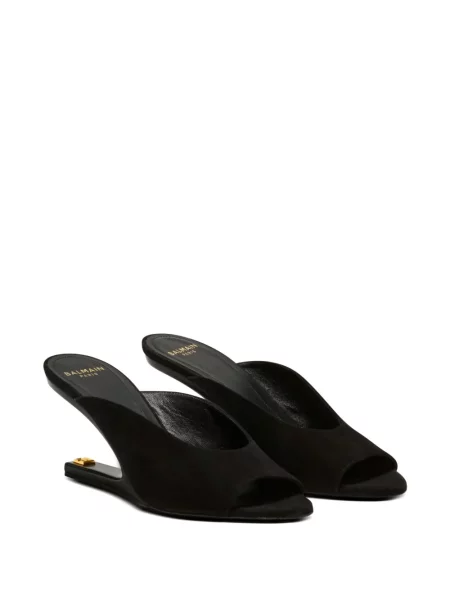 Sandale Balmain din piele de căprioară negru