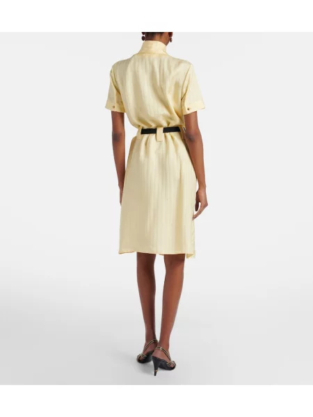 Rochie Versace din satin galben