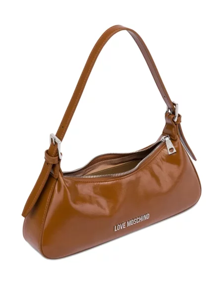 Geanta de piele Love Moschino din piele maro