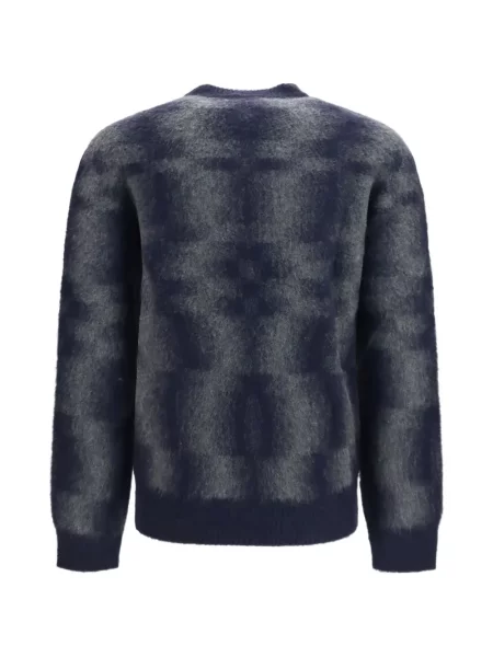 Πουλόβερ Piacenza Cashmere κασμίρ με στρογγυλή λαιμόκοψη μπλε
