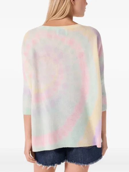 Pulover cu decolteu în v Kujten cu decolteu în V cu legături alb