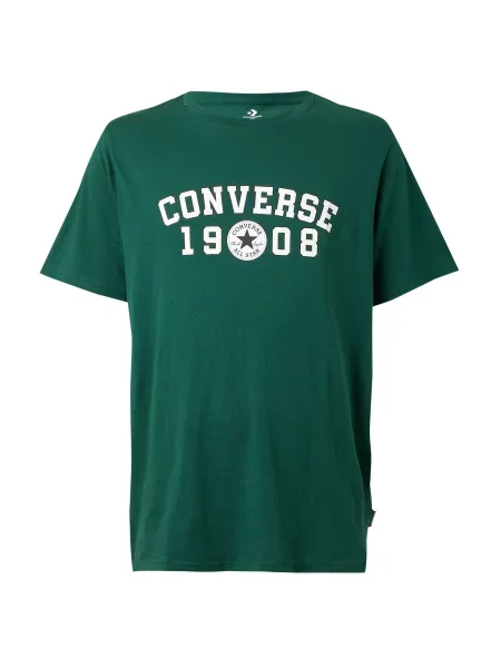 CONVERSE Tricou verde alb