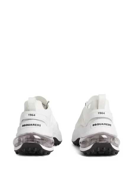 Sneakerși Dsquared2 cu șireturi din dantelă alb