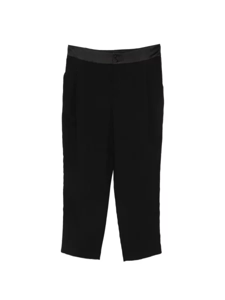 Decupat pantaloni Hanita din satin negru