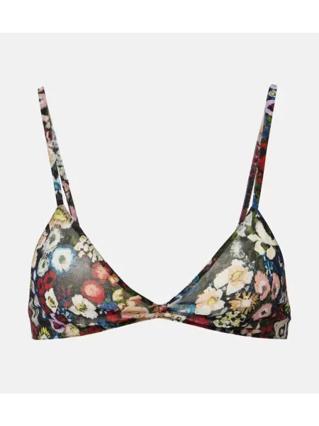 Sutien Khaite de mătase cu model floral