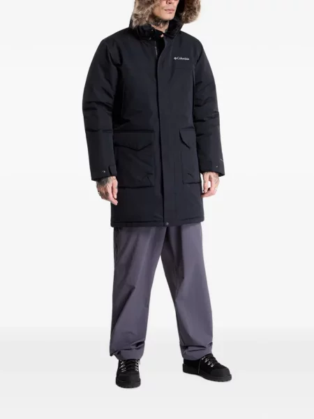 Palton Columbia cu imagine negru