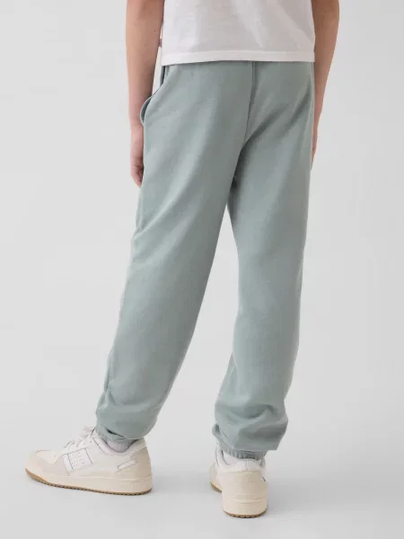 Pantaloni sport copii Gap alb