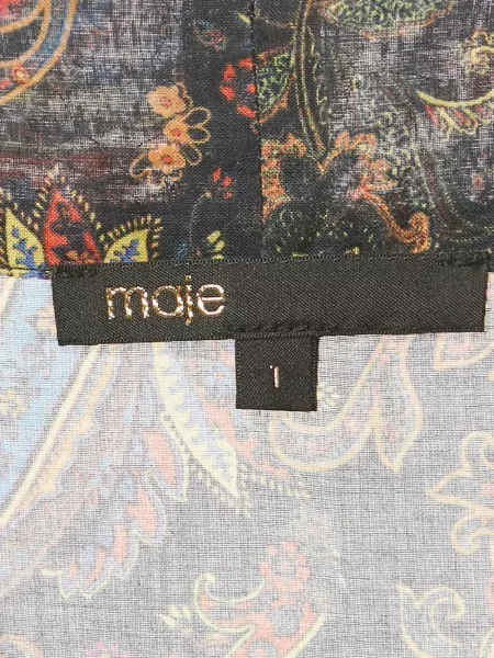 Rochie Maje cu model paisley de costum albastru