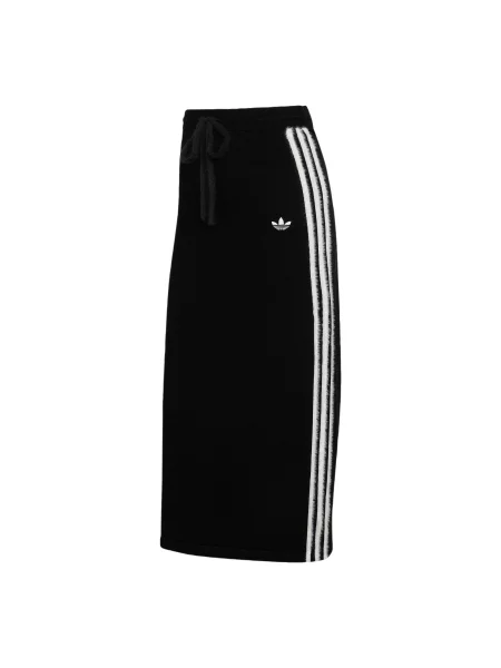 ADIDAS ORIGINALS Φούστα KNITTED μαύρο λευκό