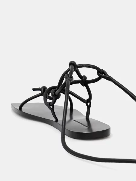 Кожаные босоножки Rick Owens Lilies черные