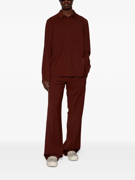 Pantaloni Rick Owens roșu