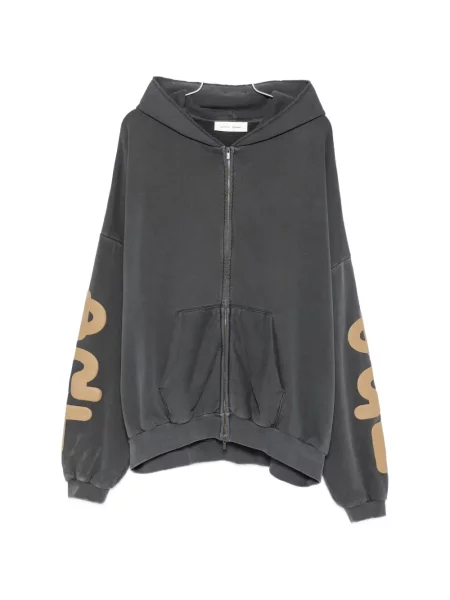 Hanorac cu glugă Fear Of God Essentials cu imagine gri