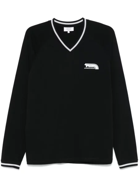 Tričko Maison Kitsuné černé