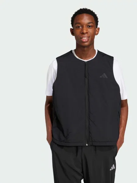 Утепленный жилет Adidas черный