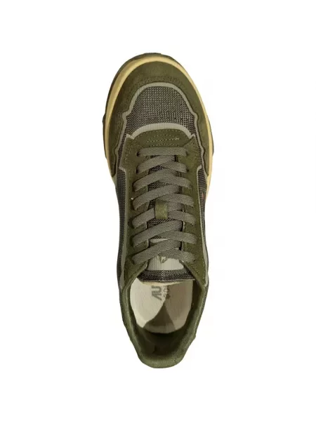 Sneakersy Autry zamszowe zielone