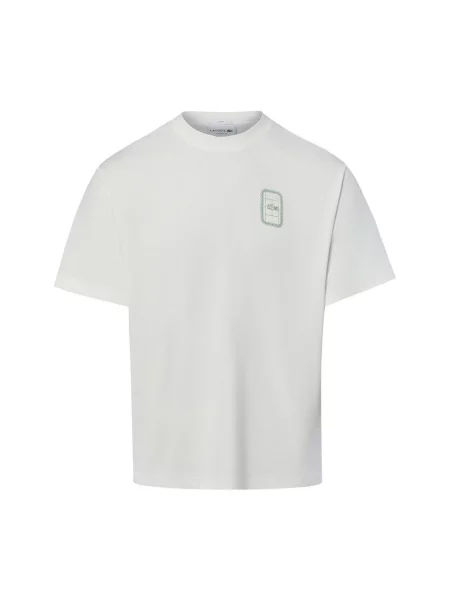 Lacoste Koszulka Mężczyźni S biały