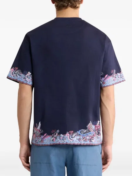 Μπλούζα Etro με σχέδιο paisley μπλε