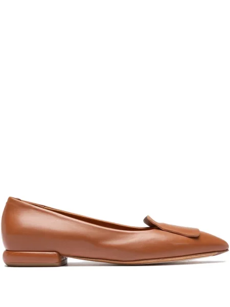 Pantofi cu toc Officine Creative din piele fără toc maro