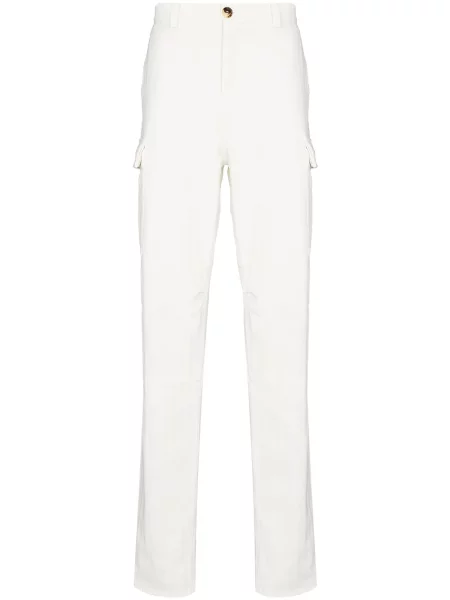 Cargo kalhoty Brunello Cucinelli bílé