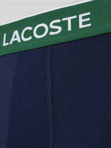 Obcisłe bokserki z mieszanki bawełny w zestawie 3 szt. Lacoste czerwone