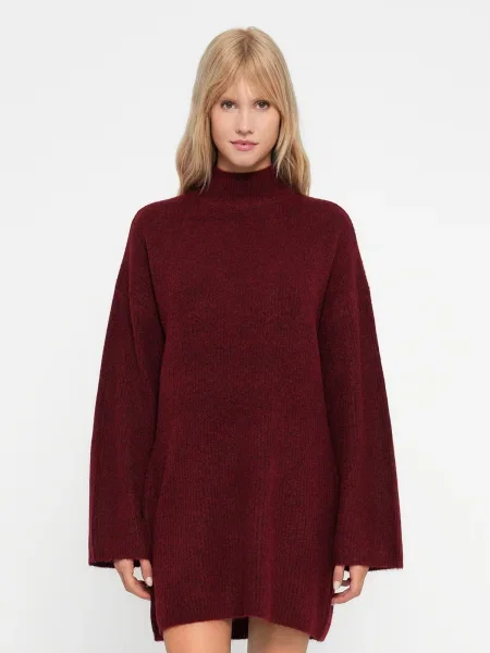 Noisy may Rochie tricotat NMBALANCE vin roșu
