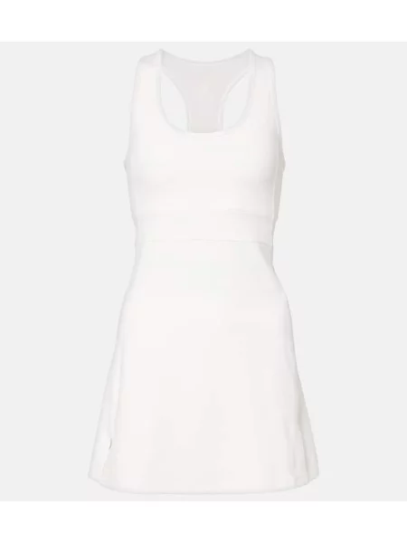 Rochie Tory Burch din jerseu de costum tenis alb