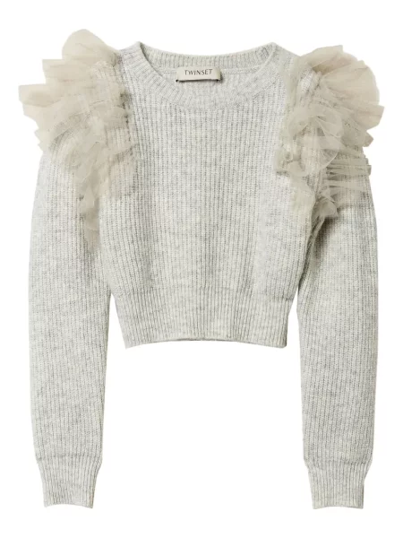 Sweter dziecięcy Twinset szary