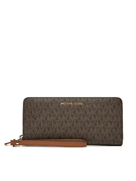 Голям дамски портфейл MICHAEL Michael Kors кафяво