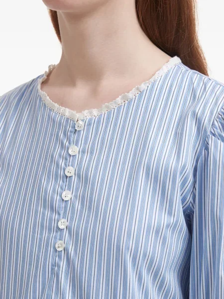 Rochie mini B+ab cu dungi de costum albastru
