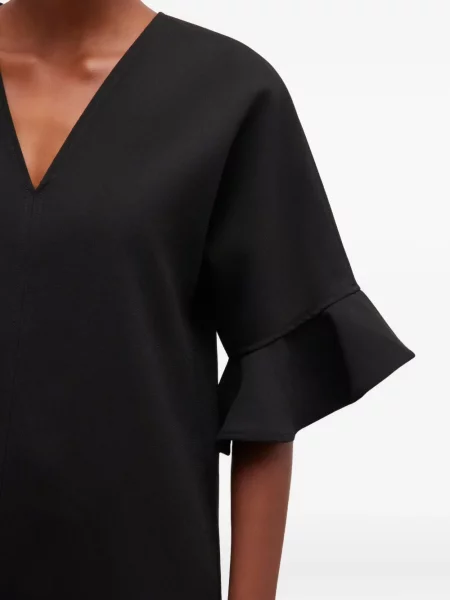 Rochie Ganni cu volane de costum negru