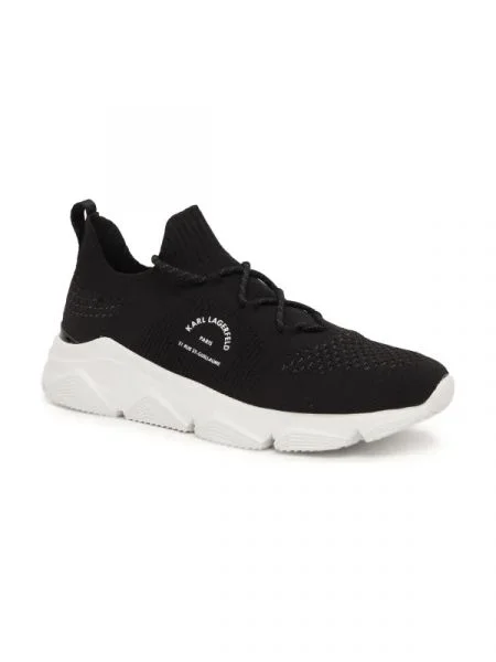 Karl Lagerfeld Sneakers VERGER Maison Karl Knit Lo negru