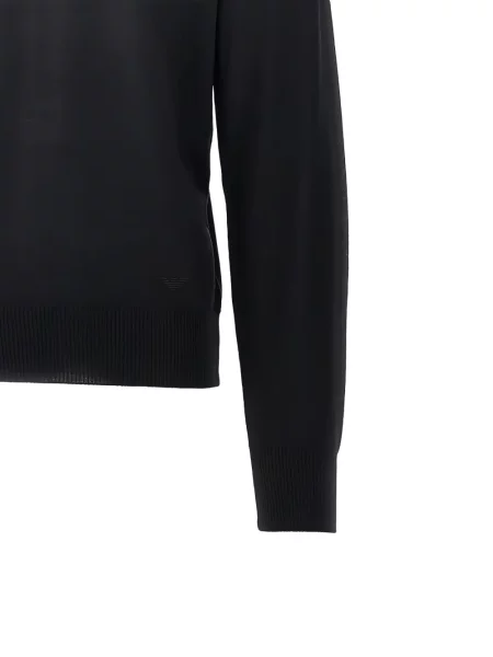 Pulover Emporio Armani de lână negru