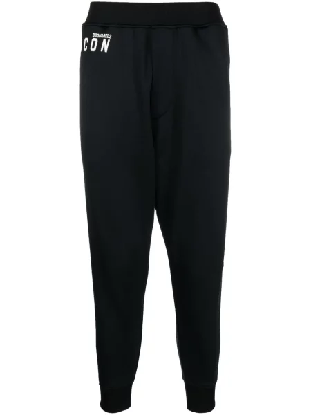 Pantaloni Dsquared2 cu imagine negru