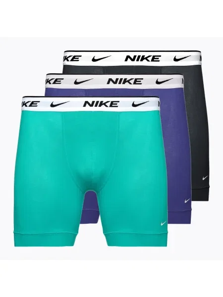 Olcsóbban. Férfi Nike Everyday Cotton Stretch boxeralsó 3 pár poros kaktusz/kék/kék/tengerészkék/karmazsin. Méret: L kék