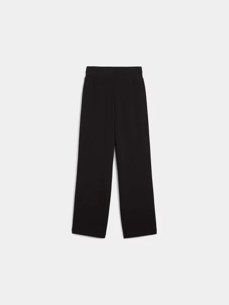 Дитячі Спортивні штани PUMA Wardrobe Ess Wide Sweatpants комбінований верх чорний