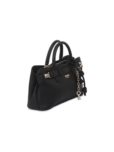 Kabelka satchel Guess černá