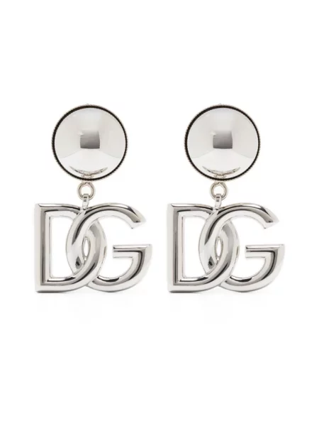 Kolczyki Dolce And Gabbana z logo szare