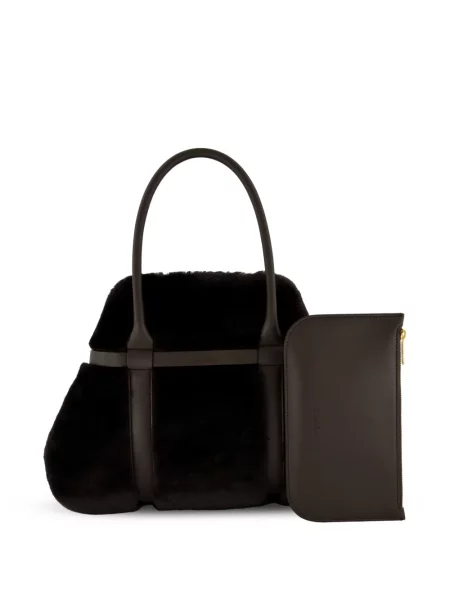 Geantă shopper Loro Piana din piele maro