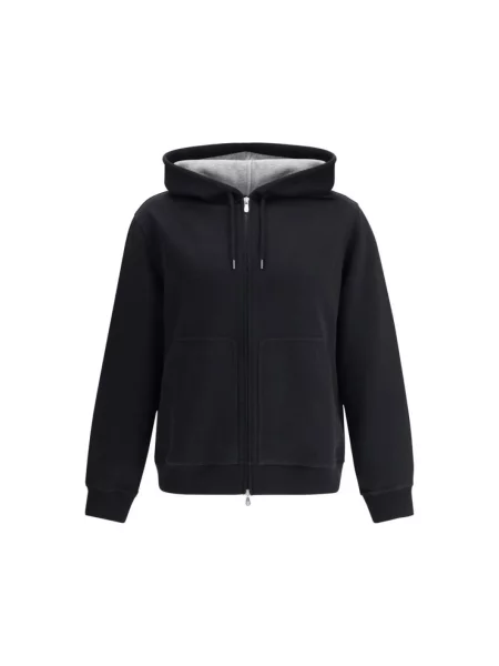 Bluza Brunello Cucinelli z kaszmiru czarna