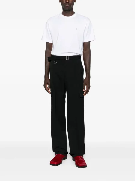 Tricou études Studio cu broderie alb