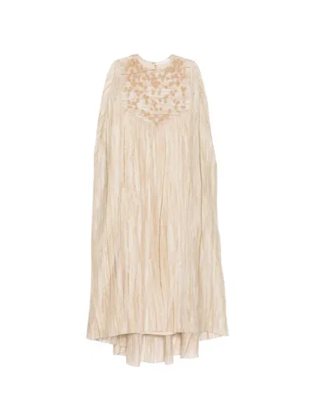 Rochie maxi Shatha Essa cu broderie de costum